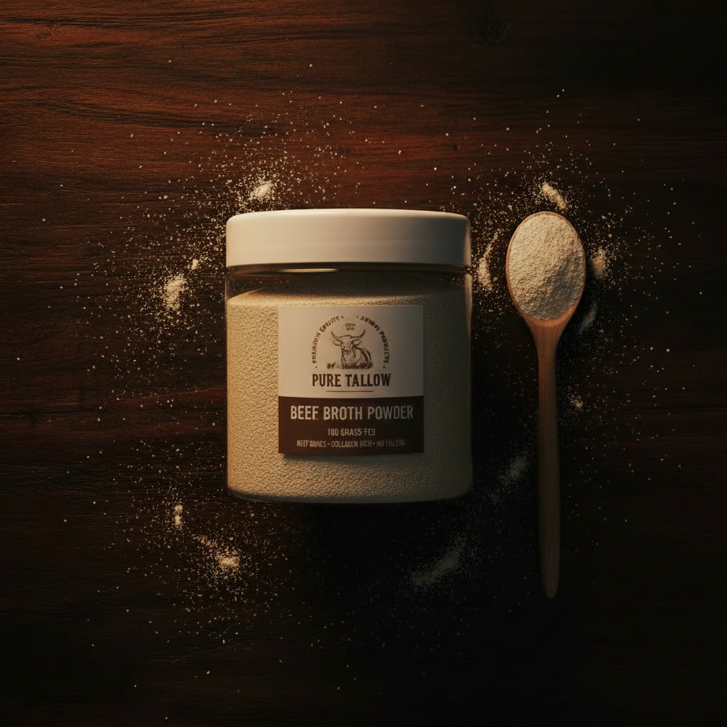 Beef Bone Broth Powder - Top View