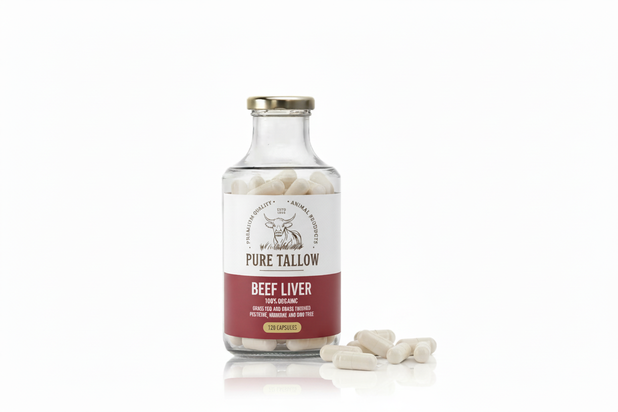 Pure Tallow Beef Liver 120 Capsules