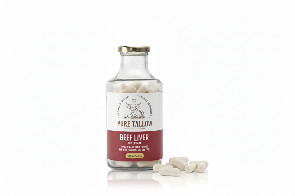 Pure Tallow Beef Liver 180 Capsules