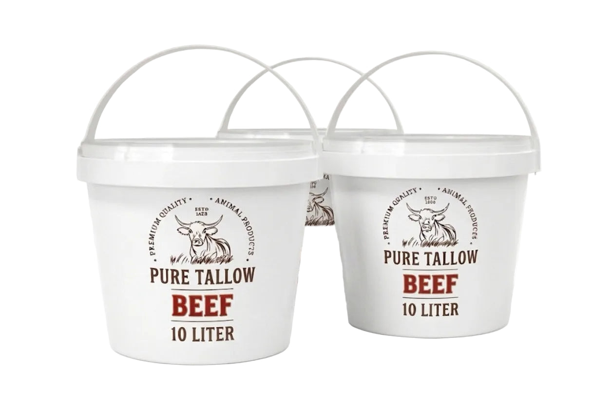 3 x 10L Beef Tallow Bulk