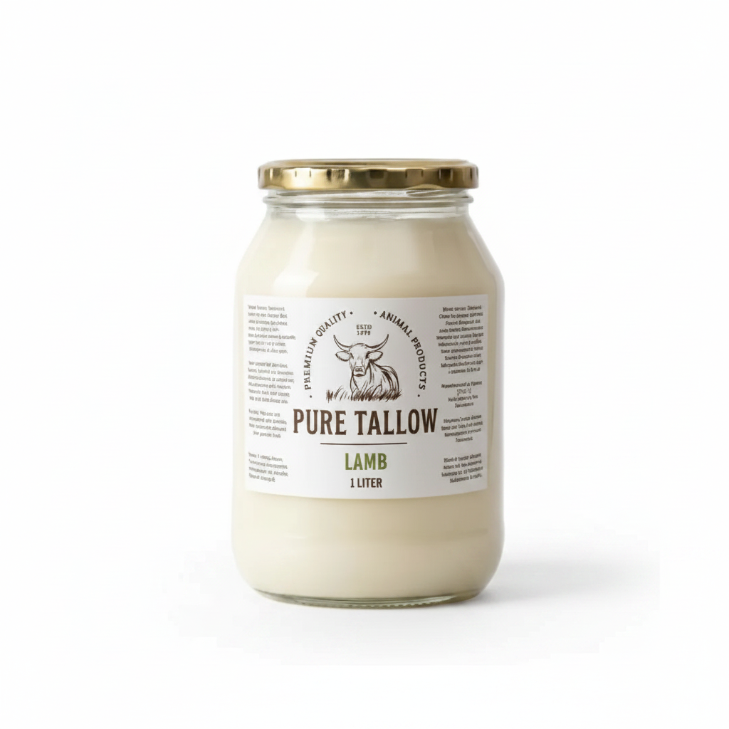 1L Beef Tallow Consol Glass – Square