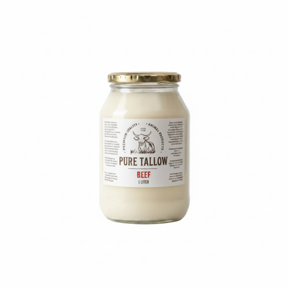 1L Beef Tallow Consol Glass – Square