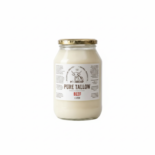 1L Beef Tallow Consol Glass – Square