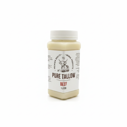1L Beef Tallow Plastic Bottle – Square