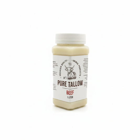 1L Beef Tallow Plastic Bottle – Square