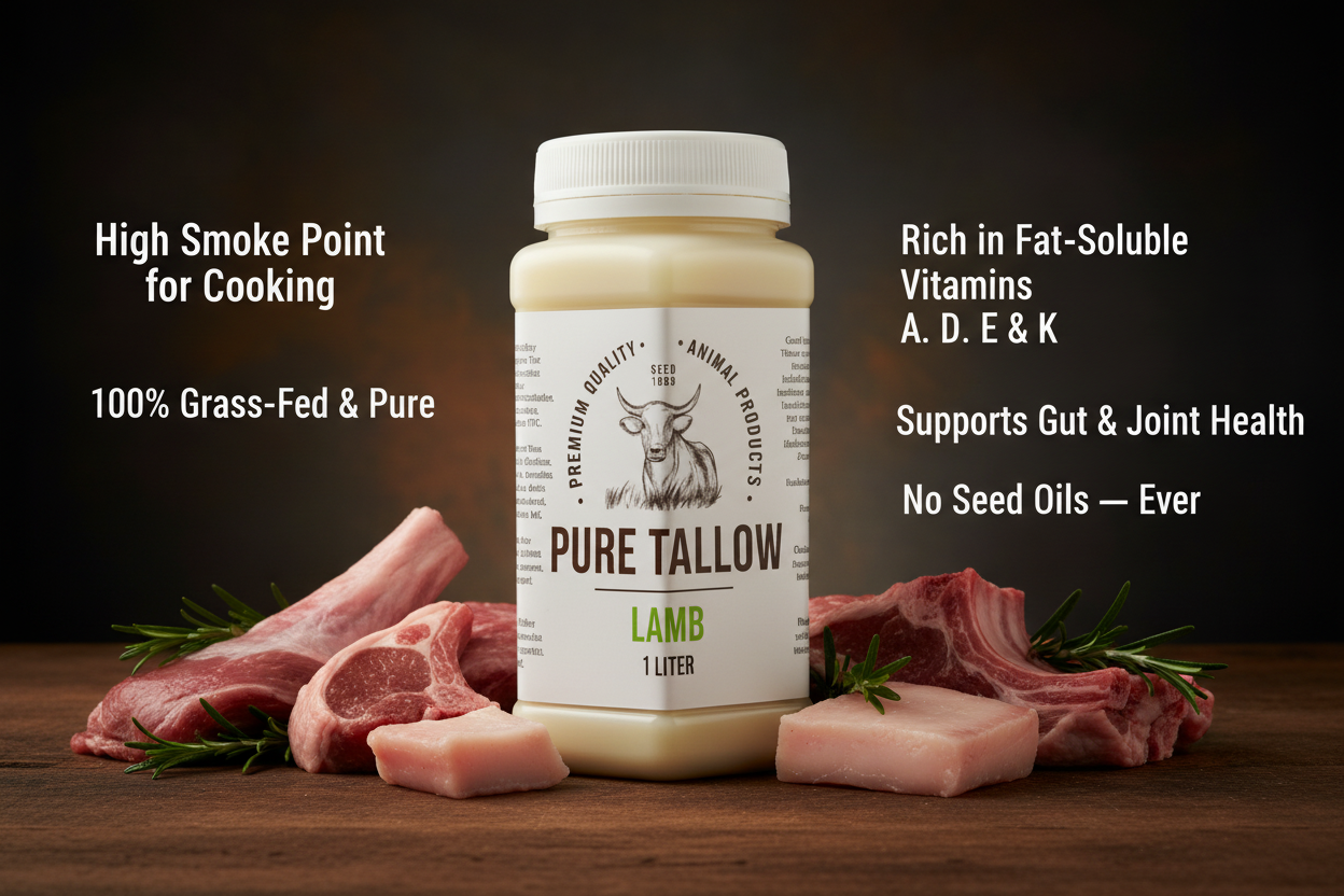 1L Lamb Tallow Plastic Bottle Benefits