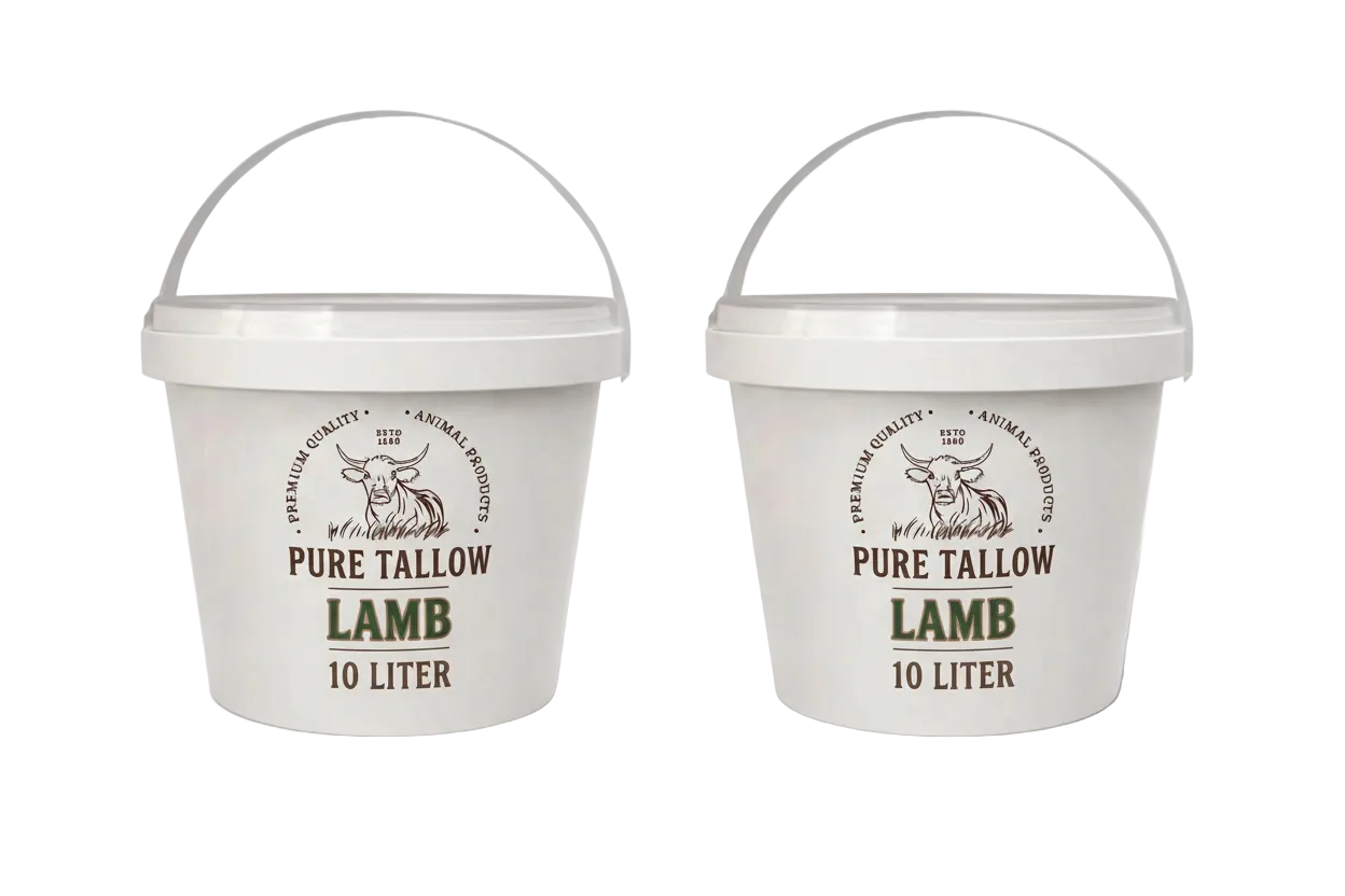 2 Pure Tallow 10L lamb buckets