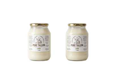 2 x 1L Lamb Tallow bottles spaced