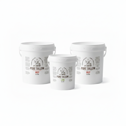 2x10L Beef & 1x10L Lamb Tallow – Square