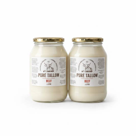 2x1L Beef Tallow Consol Glass – Square