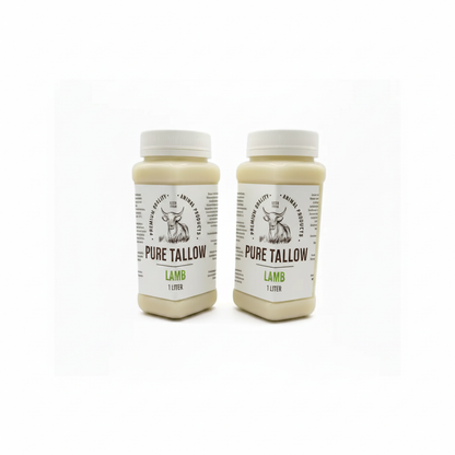2x1L Lamb Tallow Plastic Bottle – Square