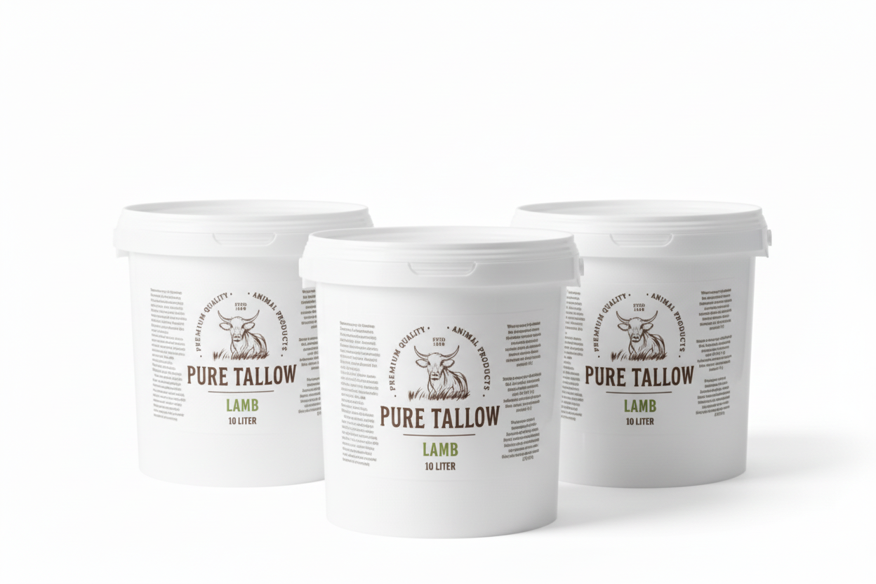 3 x 10L Lamb Tallow Buckets