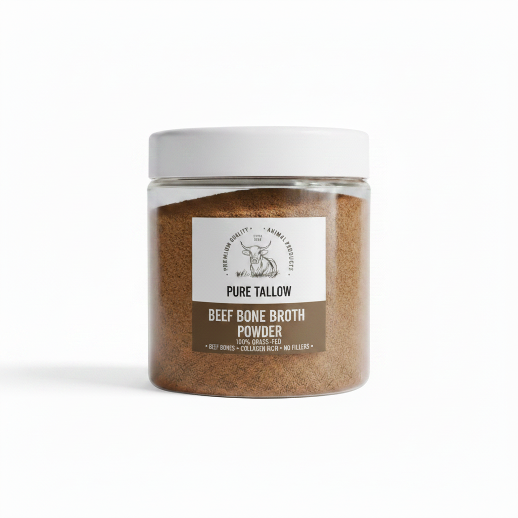 Beef Bone Broth Powder - Full Label