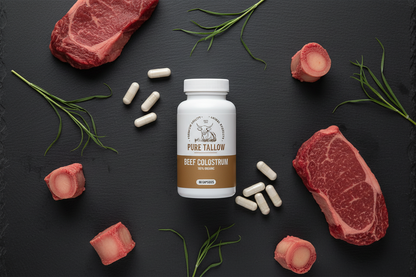 Beef Colostrum Flat Lay