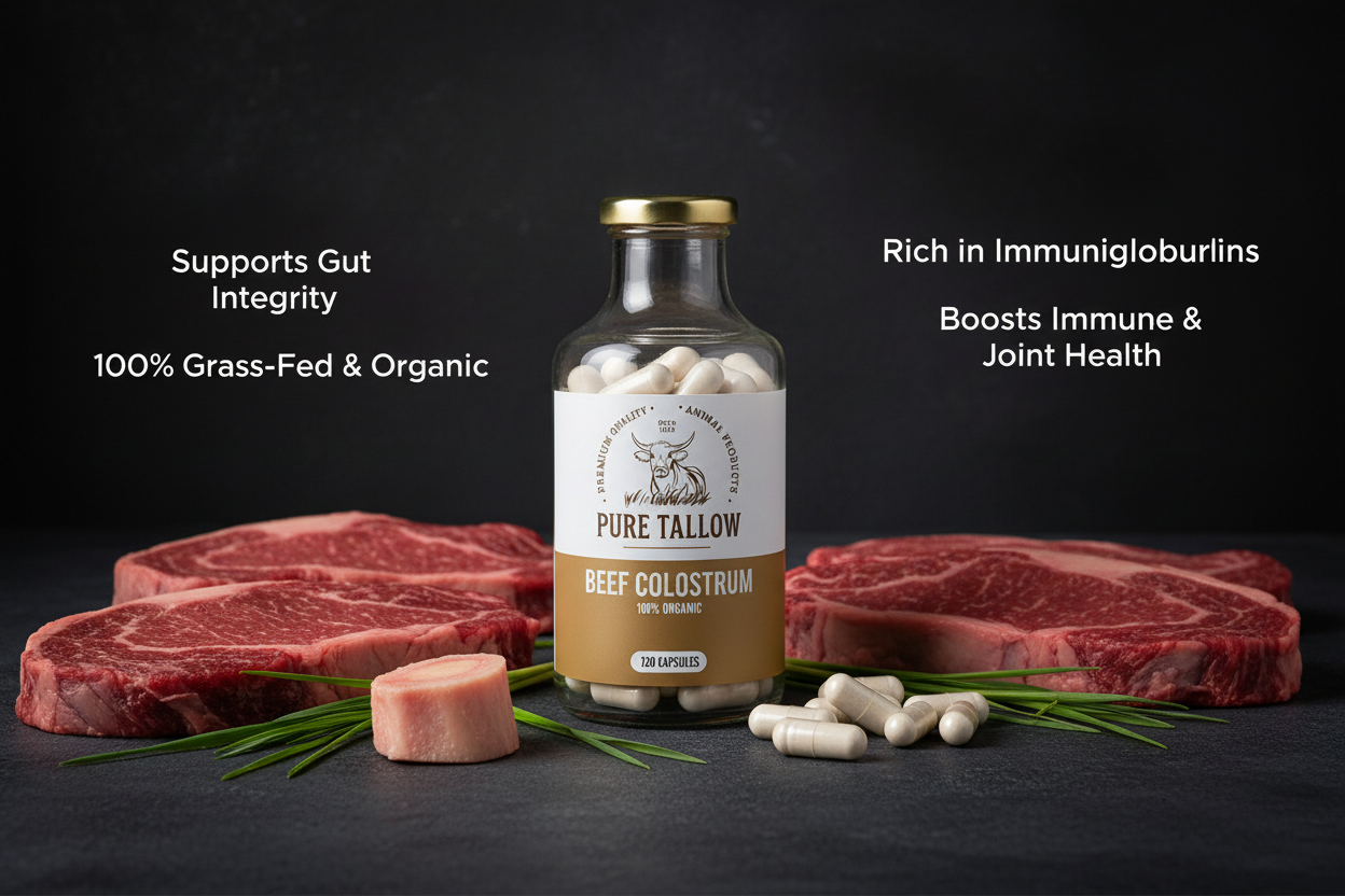 Beef Colostrum Glass Benefits