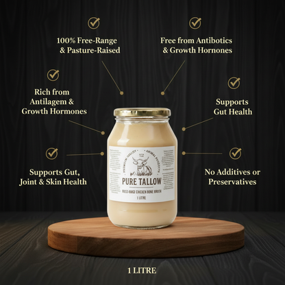 Chicken Bone Broth 1L – Benefits Dark Style