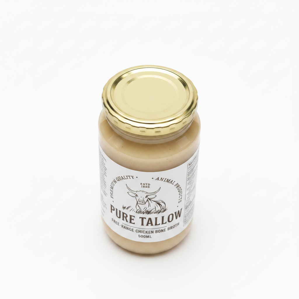 Chicken Bone Broth 500ml – Angle View