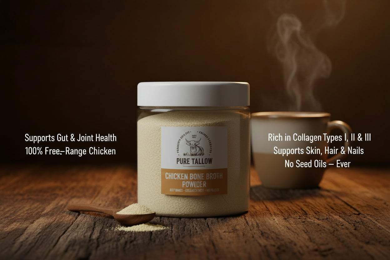 Chicken Bone Broth Powder Benefits Photo