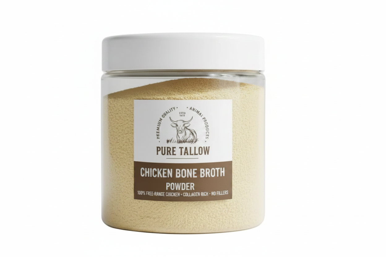 Chicken Bone Broth Powder Label