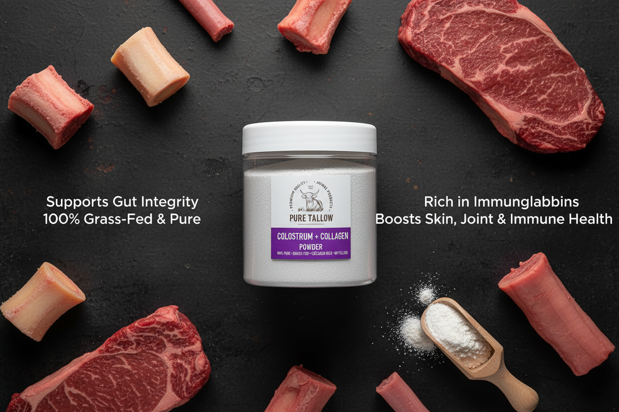 Colostrum + Collagen Top View Benefits