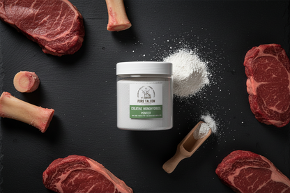 Creatine Monohydrate Flat Lay