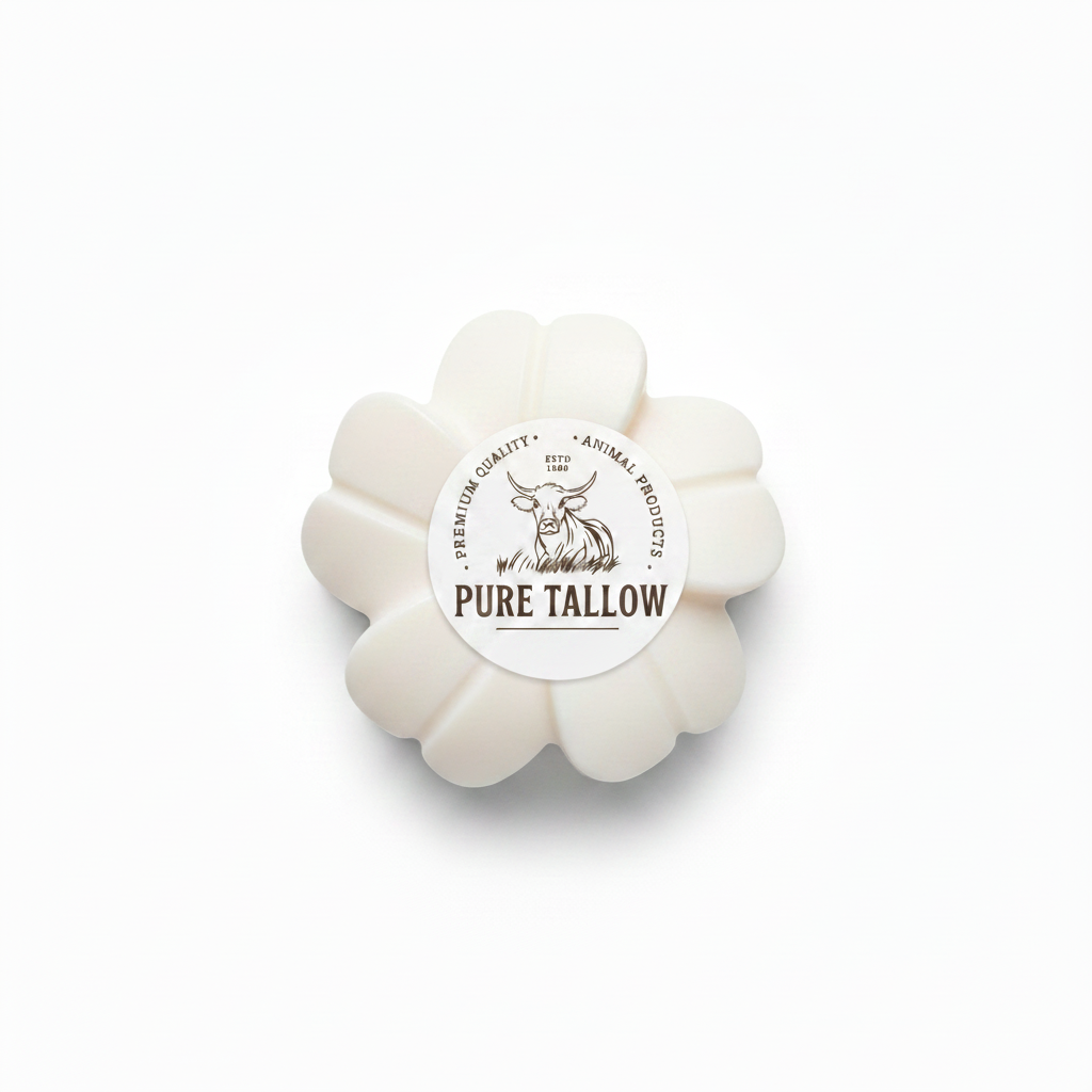 Flower Tallow Bar – Round Logo Sticker