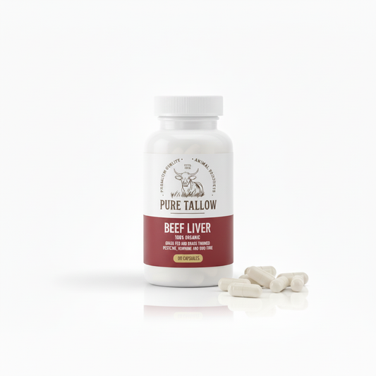 Grass-Fed Beef Liver 60 Capsules – Square
