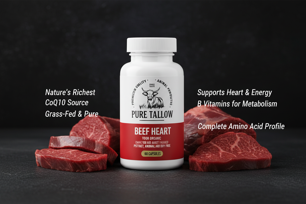 Grass-Fed Beef Heart 60 Capsules
