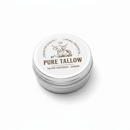 Pure Tallow Jasmine Sunscreen SPF30 – white background hero shot