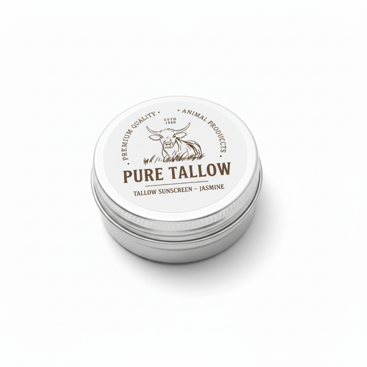 Pure Tallow Jasmine Sunscreen SPF30 – white background hero shot