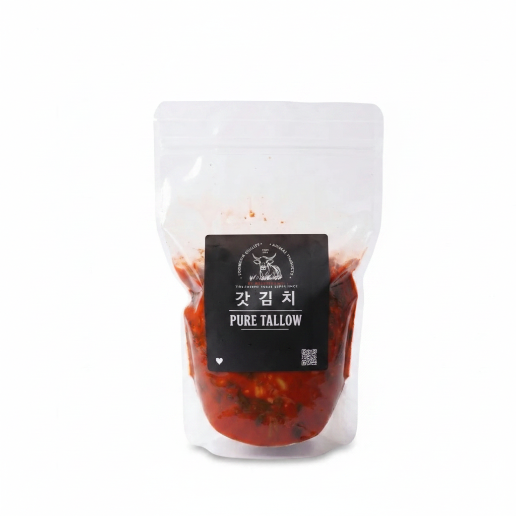 Fresh Napa Cabbage Kimchi (배추김치) 1L | Kool Kimchi Pure Tallow