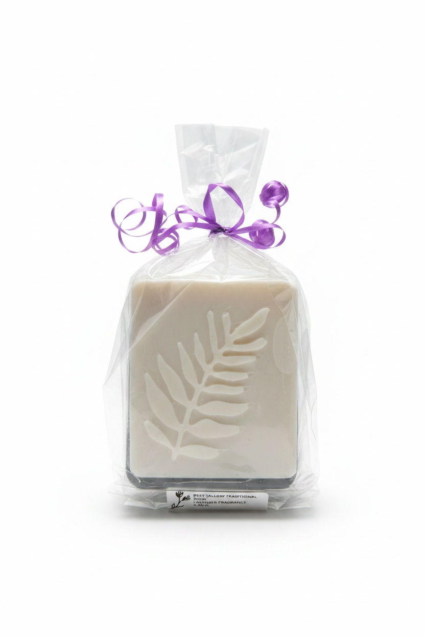 Lavender Tallow Soap – White Background