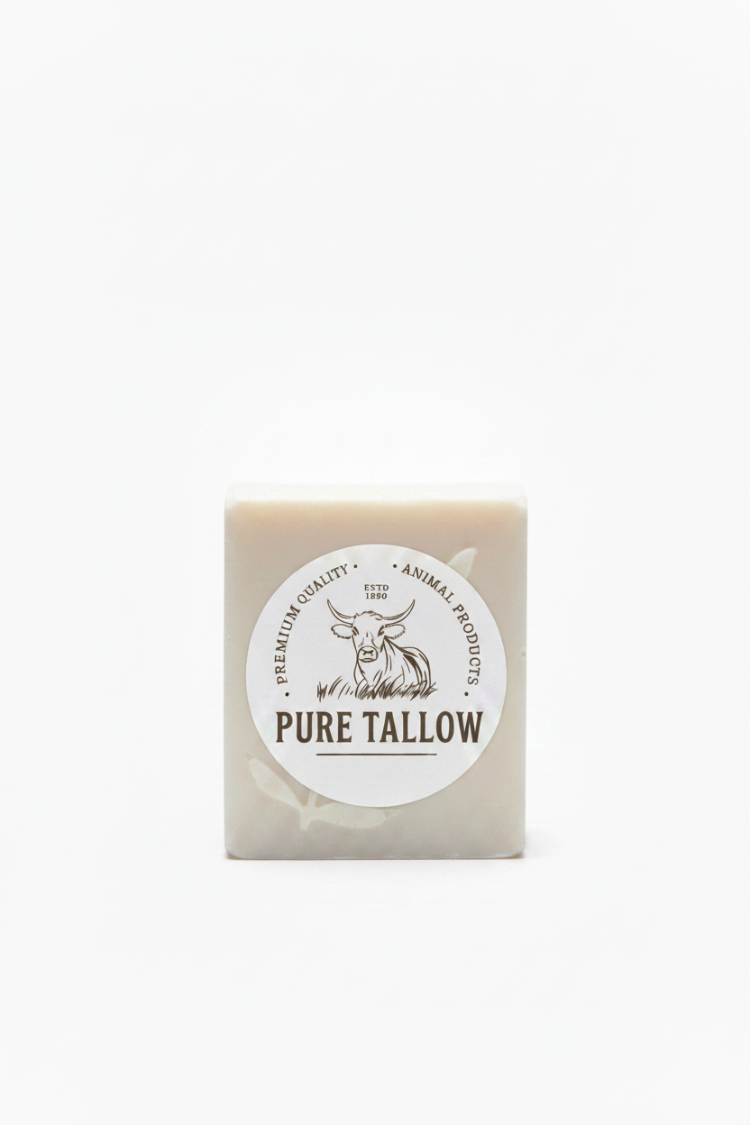 Lavender Tallow Soap with Pure Tallow Label