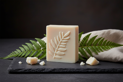 Leaf Tallow Soap Side Angle