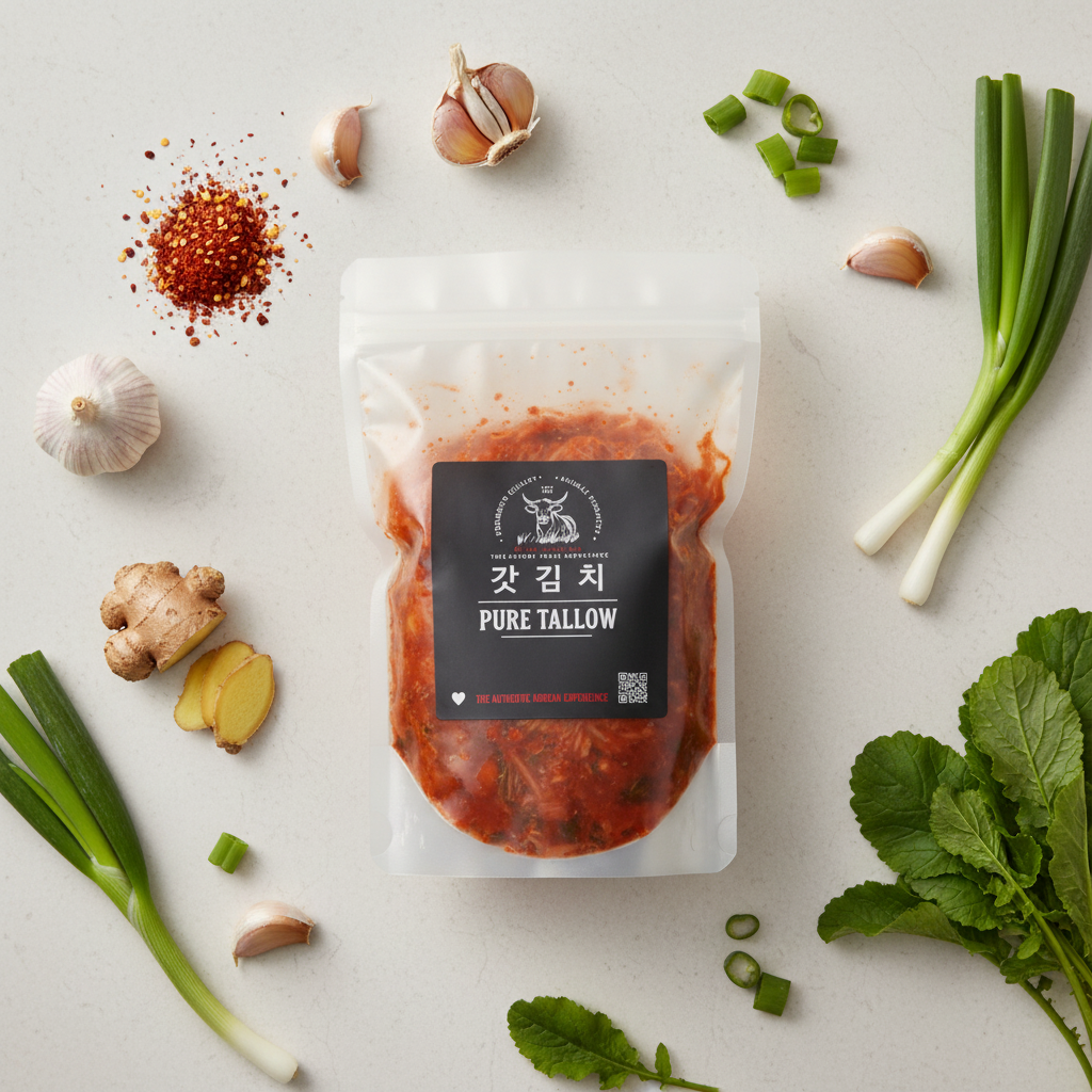 갓김치 Pouch - Flat Lay