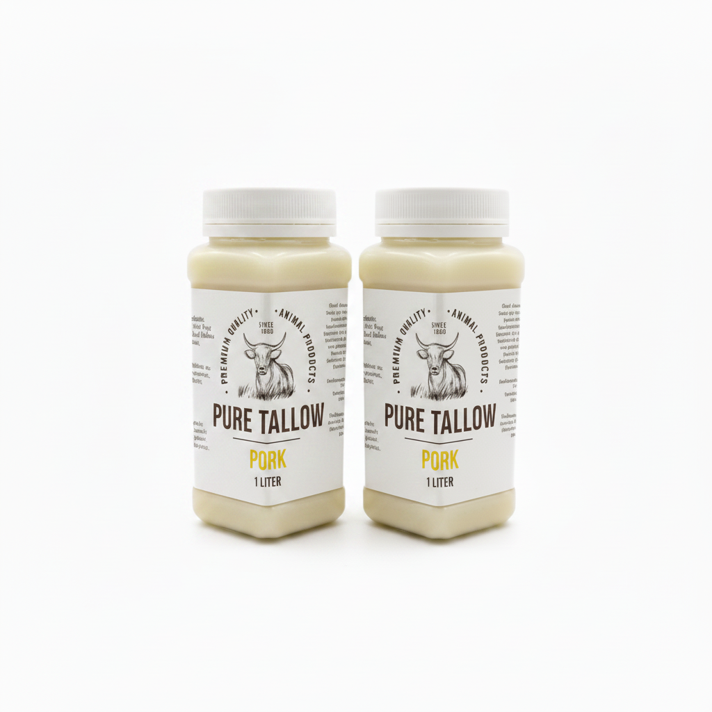Pure Pork Tallow Two Jars