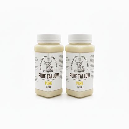 Pure Pork Tallow Two Jars