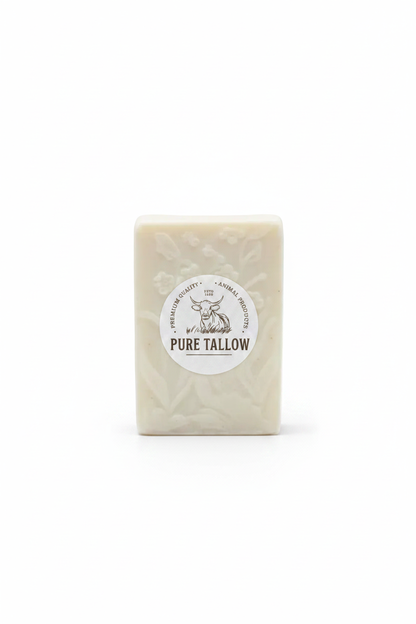 Pure Tallow Bar Soap with Round Label