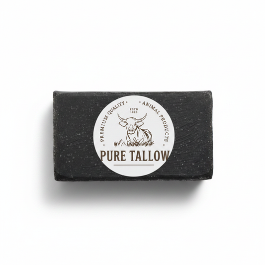 Pure Tallow Beef Traditional Soap Charcoal