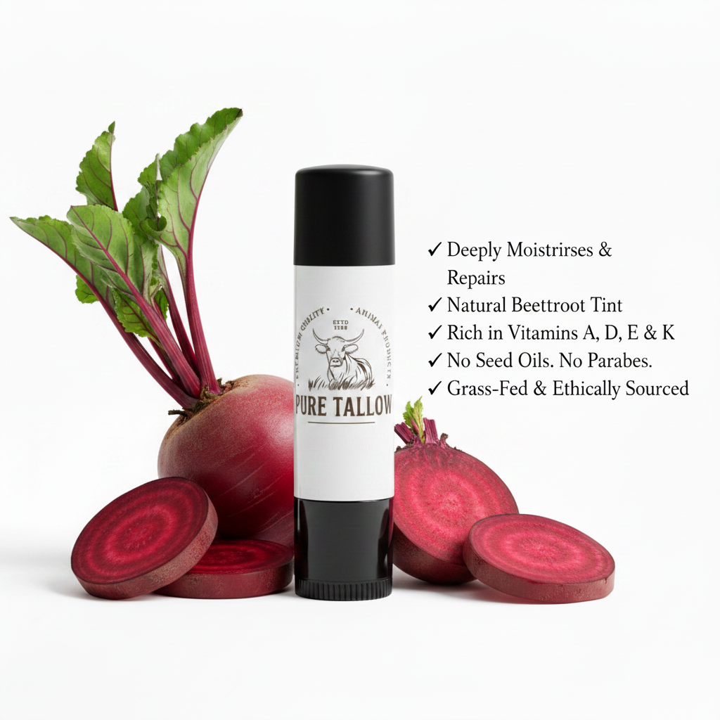 Pure Tallow Beetroot Lip Balm Benefits