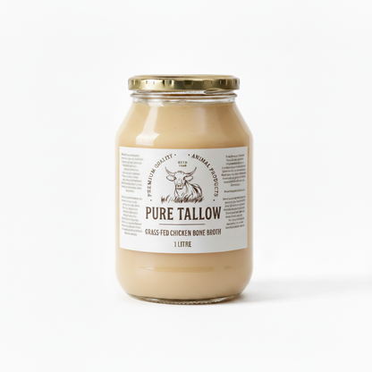 Pure Tallow Chicken Bone Broth – Creamy Colour