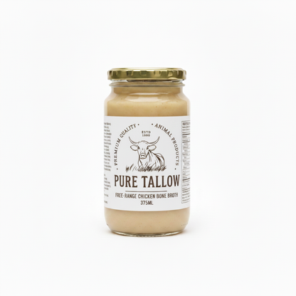 Pure Tallow Free-Range Chicken Bone Broth – 375ml