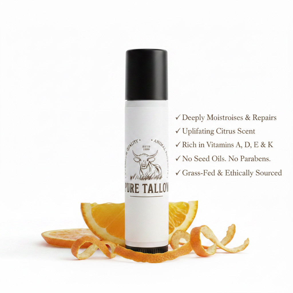 Pure Tallow Orange Lip Balm Benefits