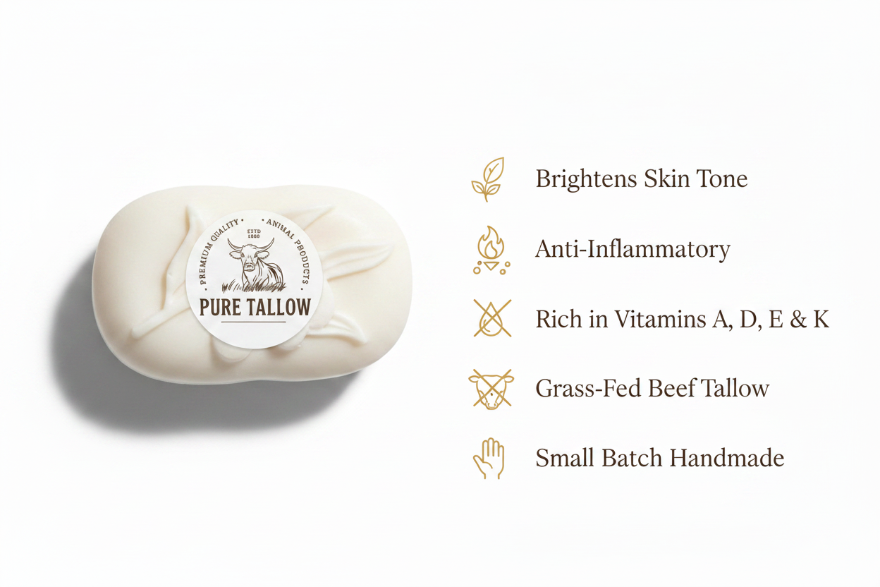Pure Tallow Turmeric Soap – Benefits Image