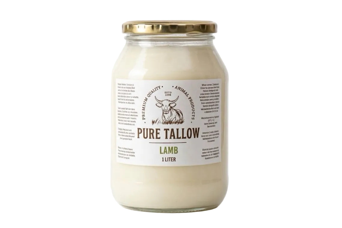 Lab Tallow 1L Grass-Fed Lamb Tallow – Consol Glass | Pure Tallow