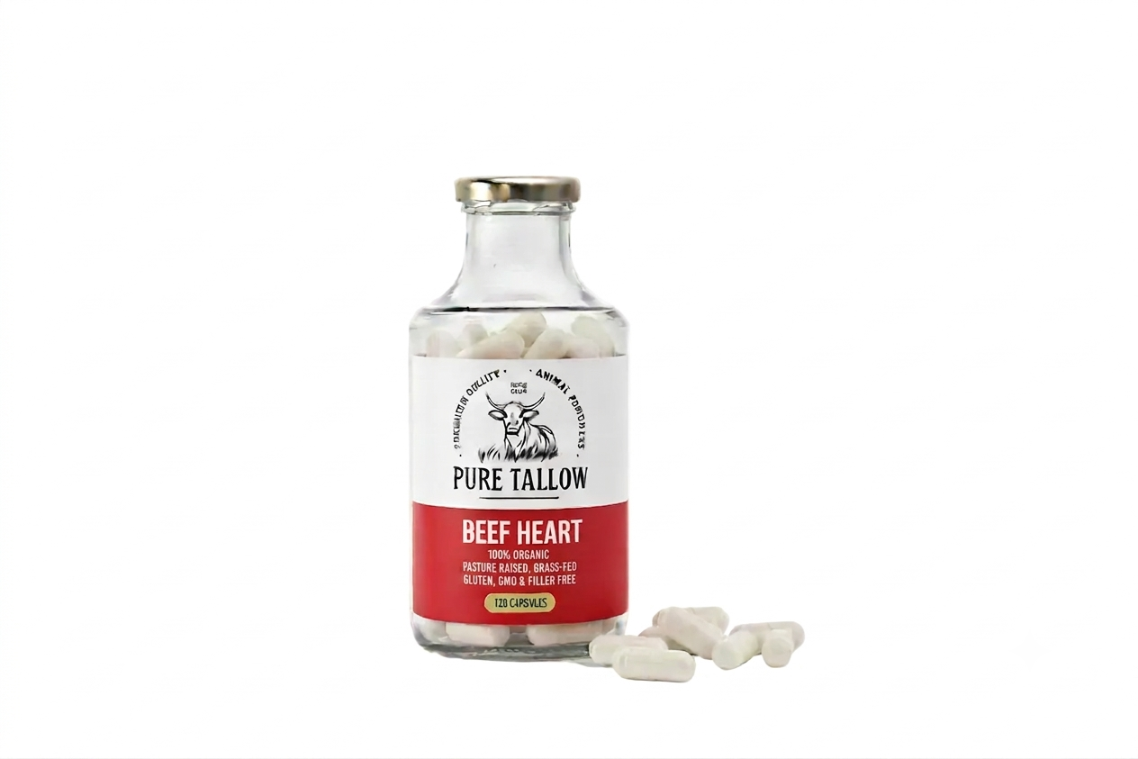 Grass-Fed Beef Heart 120 Capsules
