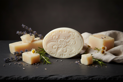Round Tallow Soap Side Angle