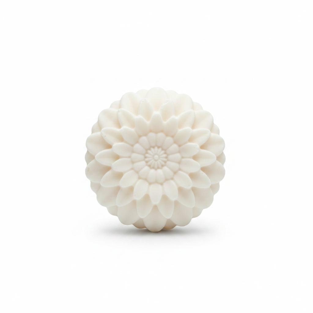 Tallow Soap on White Background