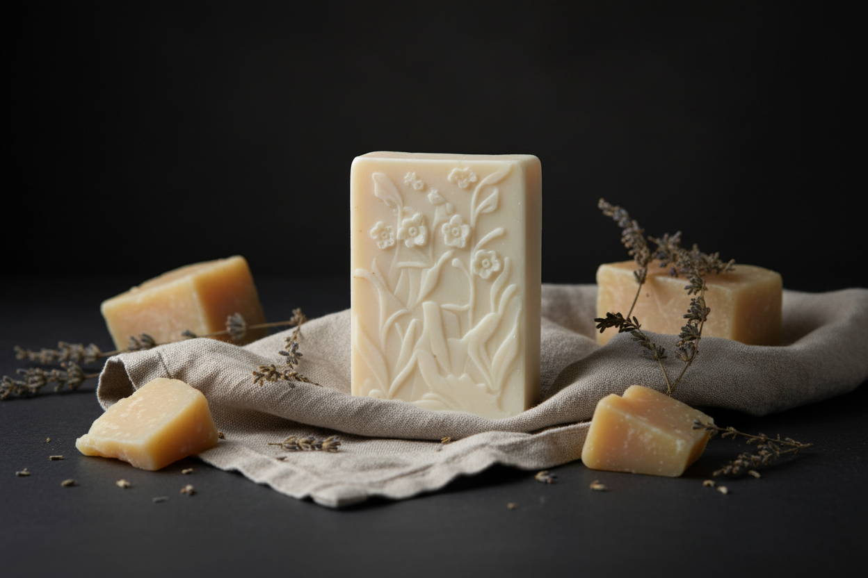 Tallow Soap Side Angle