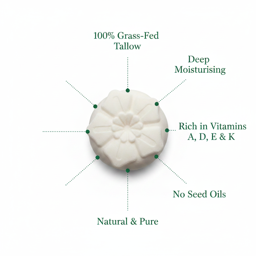 Top View Tallow Bar with Benefits